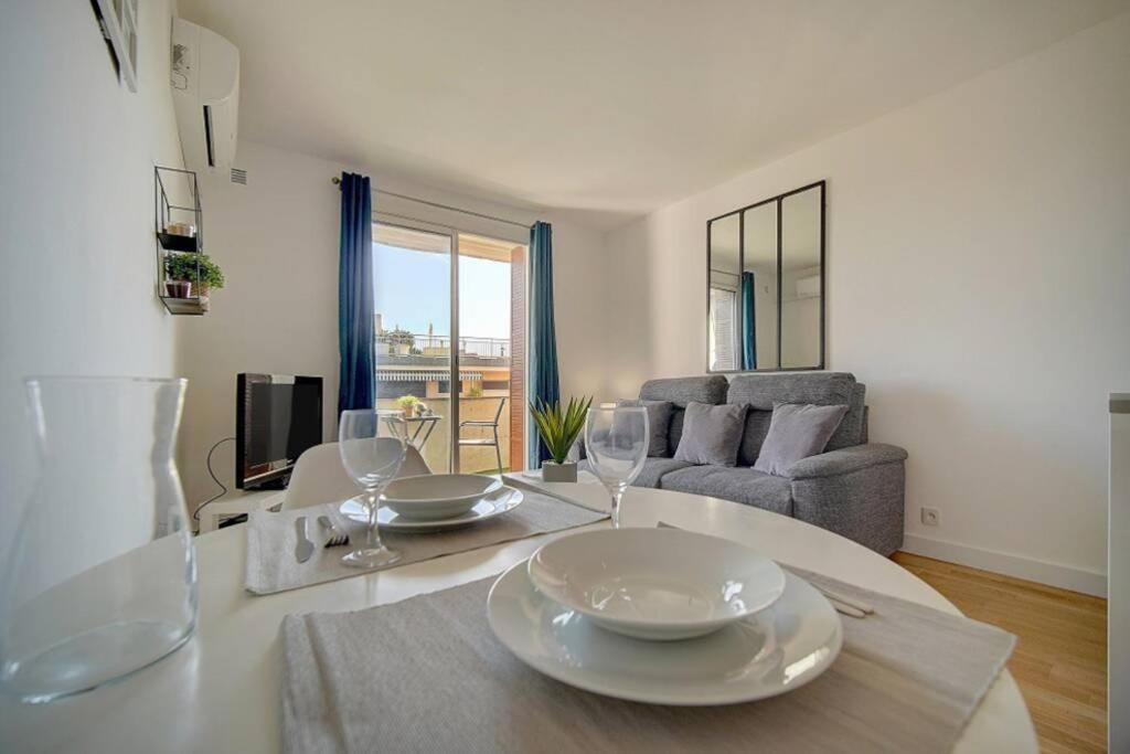 Apartament Le Palm - 100M Plage - Croisette - Verriere Cote D'Azur Cannes Zewnętrze zdjęcie